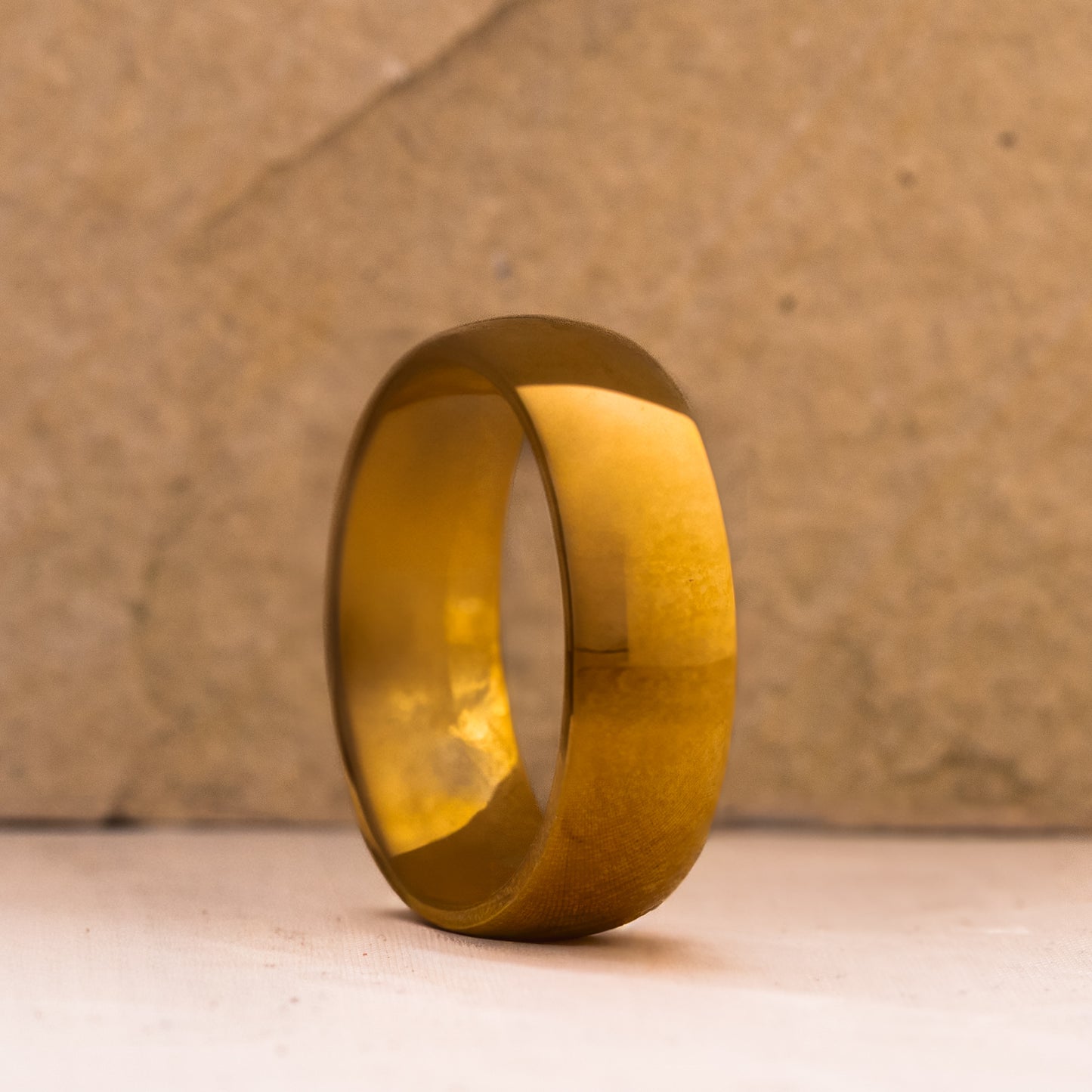 ANILLO TITANIO. GOLD AMOR ETERNO
