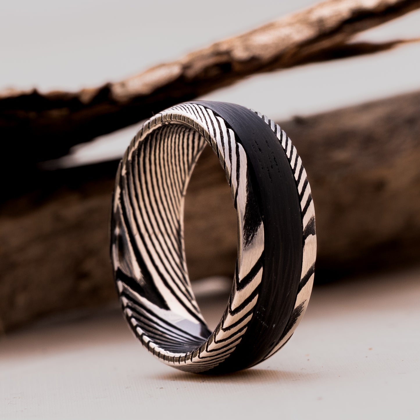 ANILLO DE ACERO DE DAMASCO. INQUEBRANTABLE