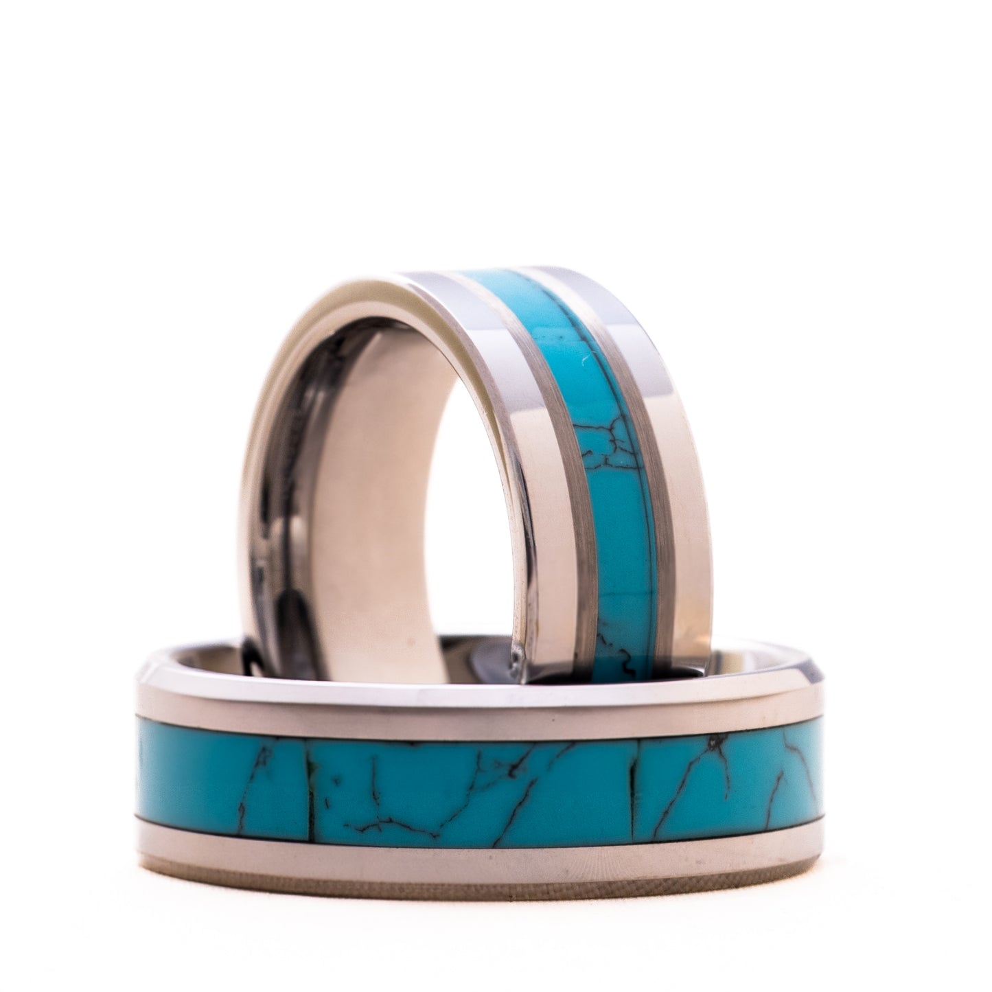 ANILLO DE TUNGSTENO MACIZO. CIELO