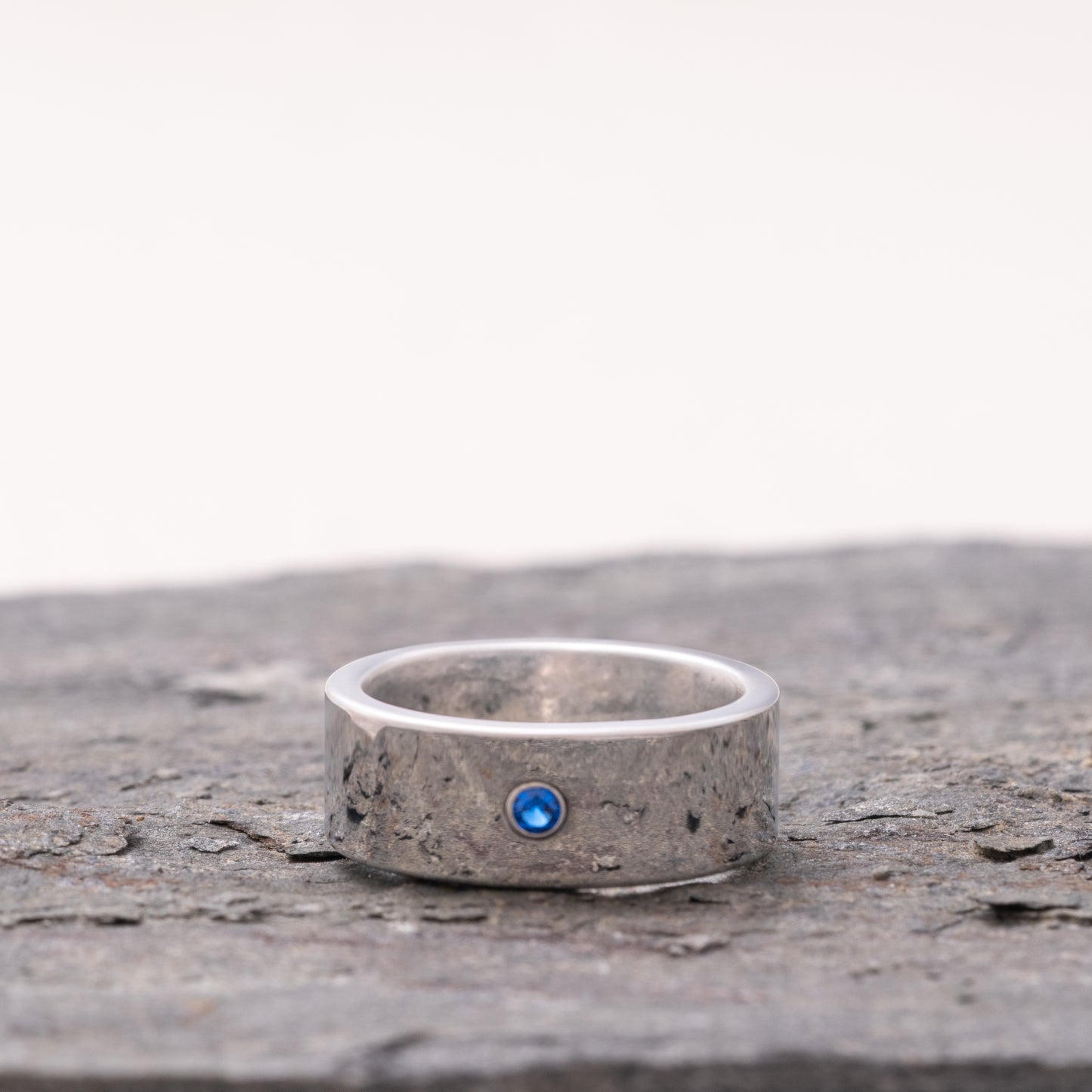 ANILLO TUNGSTENO. SILEX BLUE