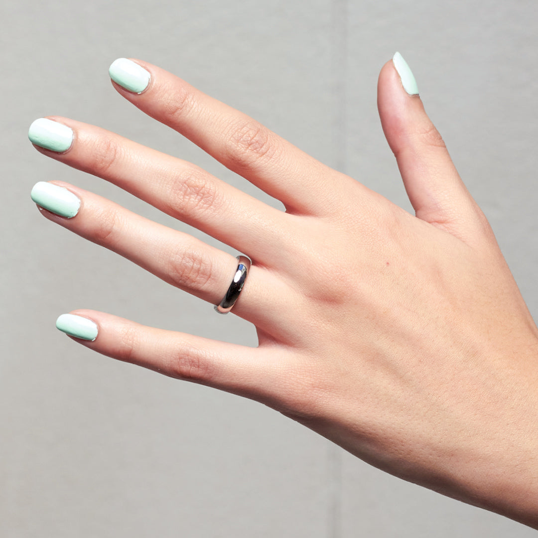 ANILLO DE TITANIO CEPILLADO. GREY LINE