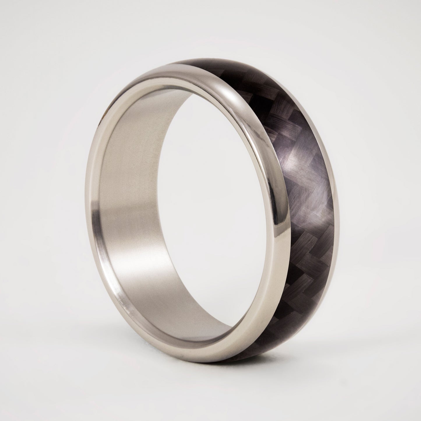 ANILLO TWILL CARBONO Y TITANIO