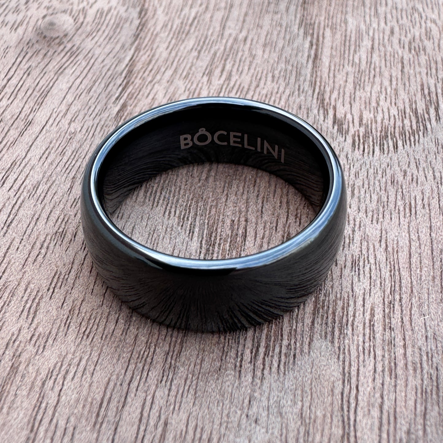 ANILLO TUNGSTENO. BLACK POWER